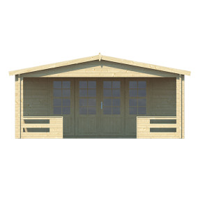  Tuindeco | Tuinhuis Sheffield met Luifel 400 cm 210566-10